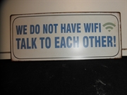 We do not have wifi talk to each other