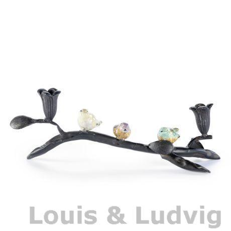 Elegant lyseholder fugle til 2 lys i hos Louis & Ludvig