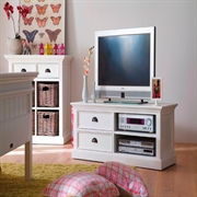 Klassisk TV-møbel i hvidmalet mahogni