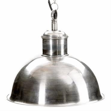 Industriel loftlampe i antik sølv